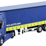 SCANIA S Highline 4x2 avec remorque tolée 3 essieux