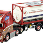 VOLVO FH5 Globetrotter 6x2 avec remorque porte-container 3 essieux et container citerne 20 pieds