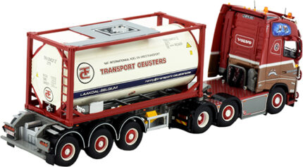 VOLVO FH5 Globetrotter 6x2 avec remorque porte-container 3 essieux et container citerne 20 pieds – Image 3