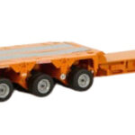 SCANIA 143 8x4 avec remorque porte-engins SCHEUERLE 3+5 essieux