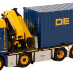 SCANIA R Normal 8x4 plateau avec grue PALFINGER PK92002 et container 20 pieds