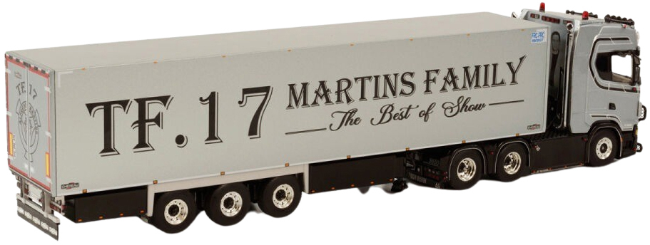 Miniature WSI 1:50 – Scania 6x2 + Remorque Frigo Beimer Meat – 5 Essieux – Neuf