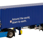 VOLVO FH4 Globetrotter 4x2 avec remorque porte-container et container 40 pieds