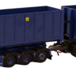 SCANIA R Normal 8x4 combiné porteur et remorque ampliroll avec 2 container 40m3