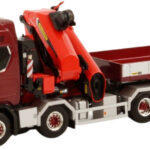 SCANIA R Highline 8x4 plateau avec grue PALFINGER PK135.002 avec Jib