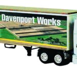 PETERBILT Semi-remorque avec Photo Usine JOHN DEERE Pelleteuse