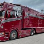 SCANIA S Highline 4x2 avec remorque bétailllère 3 essieux