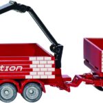 Camion MERCEDES avec grue et remorque