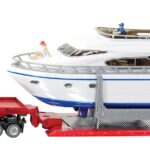 MAN TG 4 essieux avec porte-engins 3 essieux avec bateau