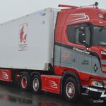 SCANIA S Highline 6x2 avec remorque frigo 4 essieux