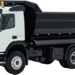 VOLVO FMX 6X4 benne, blanc et noir