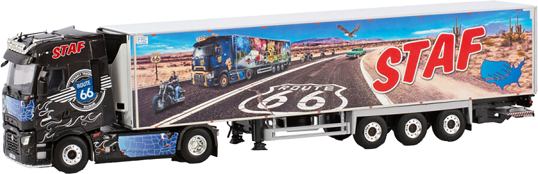 Renault Trucks T 460 semi-remorque porte-engins 1/43 Transp.Moroni-Eligor 118118 3700001181186