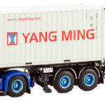 SCANIA S Normal 4x2 avec remorque porte-containers et 2 containers 20 pieds