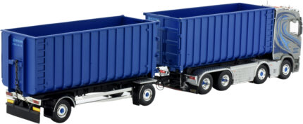 SCANIA S Highline 8x4 Combiné porteur et remorque ampliroll avec container – Image 3