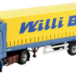 SCANIA 143 4x2 avec remorque bachée 3 essieux