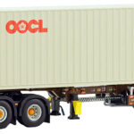 RENAULT T High Evo 4x2 avec remorque porte-containers et container 40 pieds