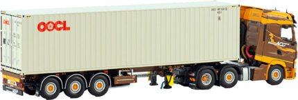 RENAULT T High Evo 4x2 avec remorque porte-containers et container 40 pieds – Image 3