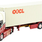 SCANIA R Topline 4x2 avec remorque porte-containers et container 40 pieds