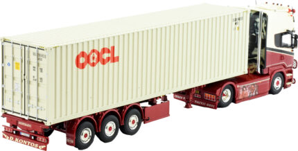 SCANIA R Topline 4x2 avec remorque porte-containers et container 40 pieds – Image 3