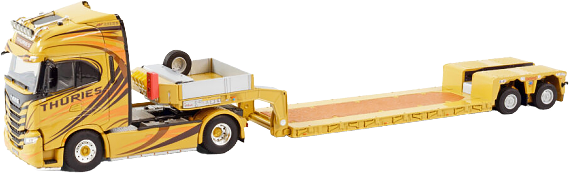 Remorque à Essieux WSI 03-2029 Ligne Blanche – 1:50, 2 Essieux, Collection