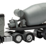 VOLVO FH 6x2 avec semi malaxeur 2 essieux, gris