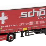 RENAULT T High 4x2 avec remorque bachée 3 essieux