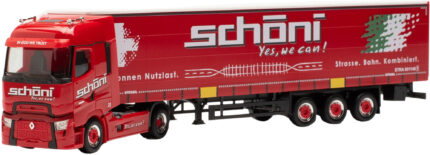 RENAULT T High 4x2 avec remorque bachée 3 essieux – Image 3