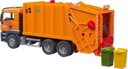 Camion poubelle MAN avec 2 poubelles – Image 5