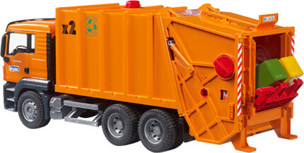 Camion poubelle MAN avec 2 poubelles – Image 4