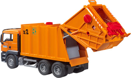Camion poubelle MAN avec 2 poubelles – Image 3
