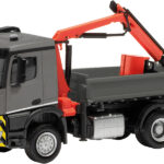 MERCEDES Arocs M plateau benne avec grue
