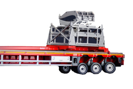 SCANIA S Highline 8x4 avec remorque plateau extensible 3 essieux NOOTEBOOM – Image 5