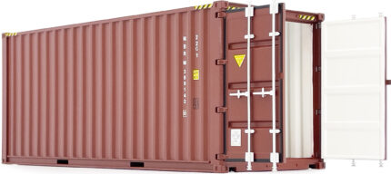 Container 20 pieds, marron – Image 3
