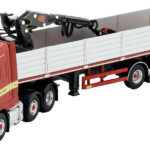 DAF XF Spae Cab 6x2 avec remorque à pierres 3 essieux