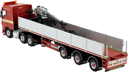DAF XF Spae Cab 6x2 avec remorque à pierres 3 essieux – Image 4