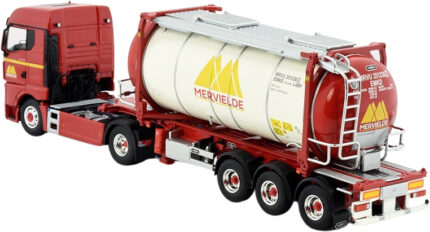 MAN TGX GM 4x2 avec remorque porte-containers et container citerne – Image 4