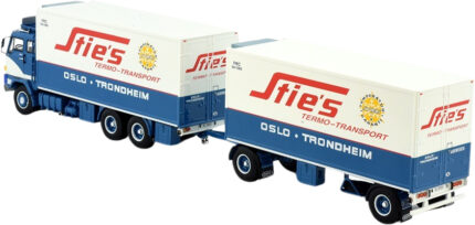 VOLVO F89 6x2 combiné porteur avec remorque bachée – Image 4