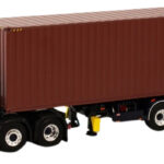 SCANIA R Highline 6x2 avec remorque porte-containers et container 4 pieds
