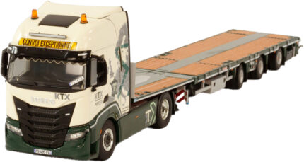 IVECO S-Way High 4x2 avec remorque plateau 3 essieux – Image 3