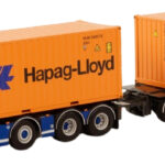 SCANIA S Normal 8x2 combine porte-container avec 2 containers 20 pieds