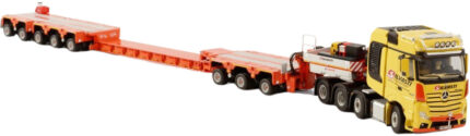 MERCEDES Actros MP5 SLT BigSpace 8x4 avec porte-engins SCHEURLE 3+5 essieux – Image 3