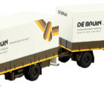VOLVO F12 4x2 combiné porteur et remorque bachée