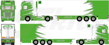 SCANIA S Highline 4x2 avec remorque frigo3 essieux – Image 5