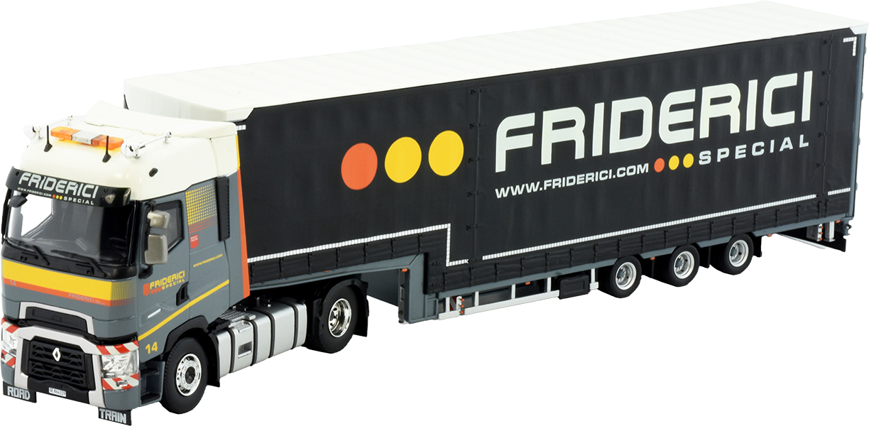TEKN85370 RENAULT T High 4x2 avec remorque bachée grand volume 3 essieux – Image 1