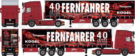 DAF XG+ 4x2 avec remorque bachée 3 essieux – Image 6
