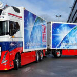 VOLVO FH5 Globetrotter XL 6x2 combiné porteur et remorque tolée