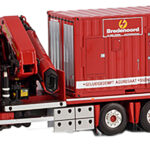 SCANIA R Highline 8x2 plateau avec grue PALFINGER PK65002 et container 20 pieds