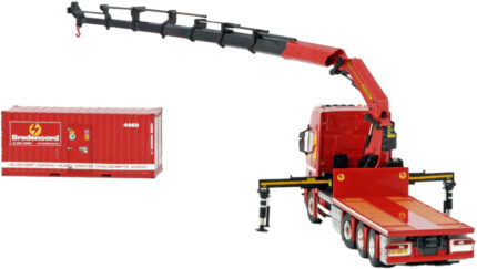 SCANIA R Highline 8x2 plateau avec grue PALFINGER PK65002 et container 20 pieds – Image 4