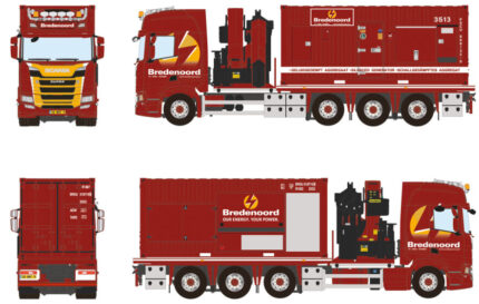 SCANIA R Highline 8x2 plateau avec grue PALFINGER PK65002 et container 20 pieds – Image 5