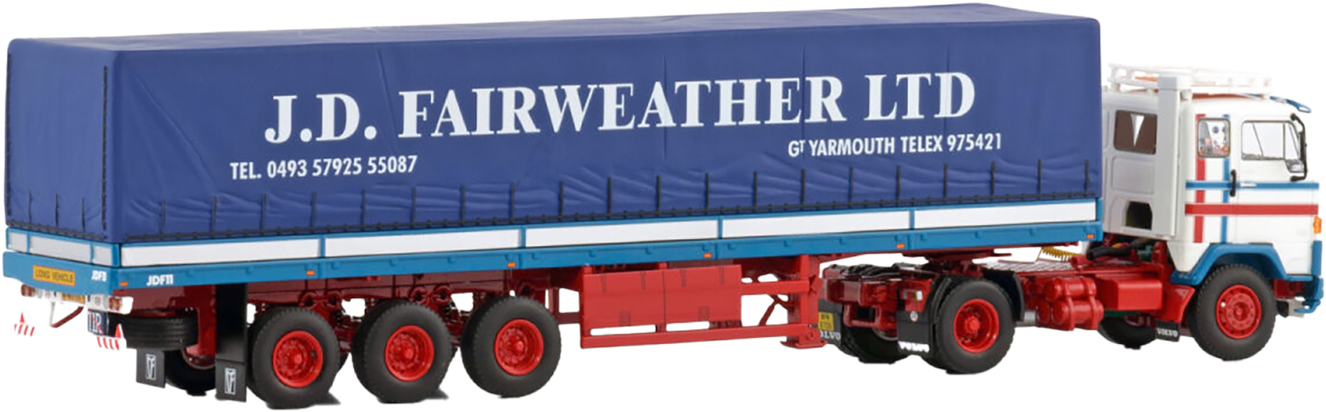 WIKING - Camion plateau MAN 4X2 Pausbacke avec remorque 3 essieux - 1